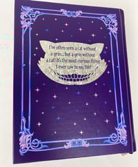 Image 4 of Alice in Wonderland Book Purse, Purple