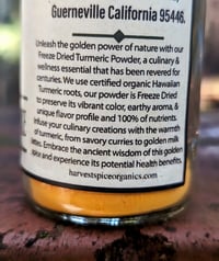Image 2 of Organic Freeze Dried Hawaiian Turmeric Powder 