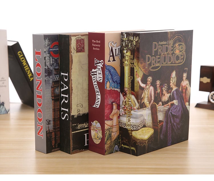 Book Safe Money box W Key Password
