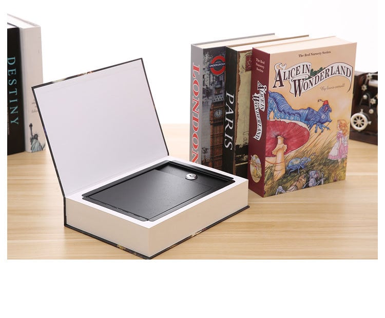 Book Safe Money box W Key Password