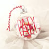 HANDCRAFTED GLASS BALL ORNAMENT 3" PAIX