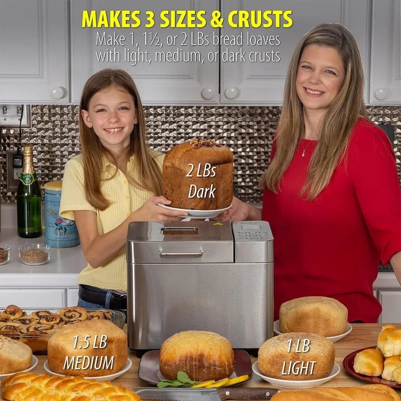 2 LB Stainless Steel Bread Maker 