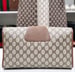 Image of Vtg. Gucci Brown Monogram Clutch Bag