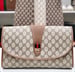 Image of Vtg. Gucci Brown Monogram Clutch Bag