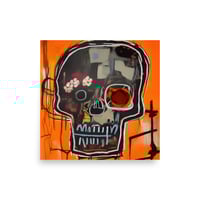 Abstract Expressionism Skull 001 Print