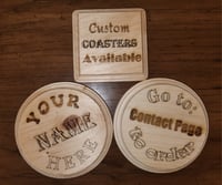 Image of Custom Wooden Coasters