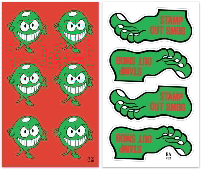 BA PDX STICKER SHEETS