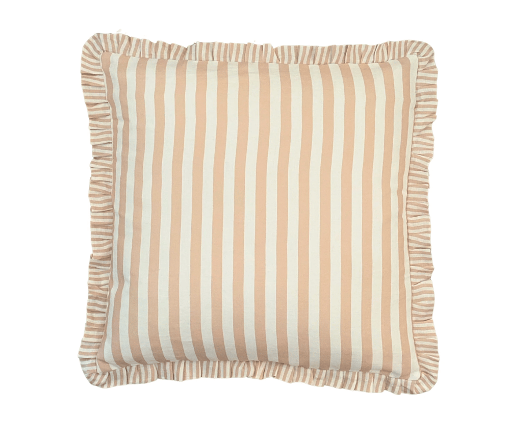 Image of Peach Stripe Cushion 