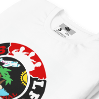 Image 1 of LFS INTERNATIONAL SQUADRON LOGO ( TRINI / WHITE TEE )