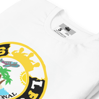 Image 1 of LFS INTERNATIONAL SQUADRON LOGO (DOMINICA) WHITE TEE