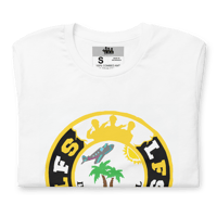Image 3 of LFS INTERNATIONAL SQUADRON LOGO (DOMINICA) WHITE TEE