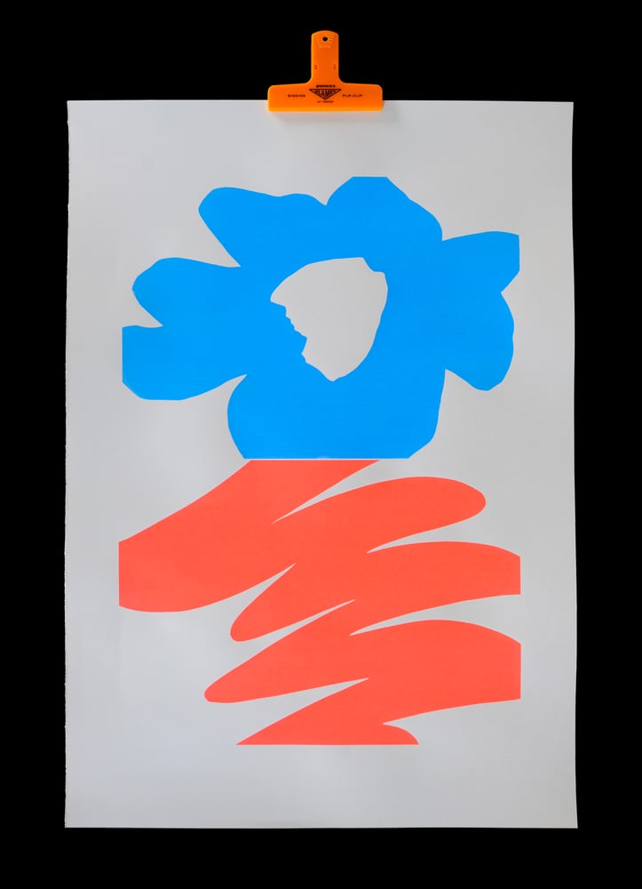 Image of 'Neon Flower' #1 Screenprint