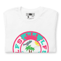 Image 5 of LFS INTERNATIONAL SQUADRON LOGO (MIAMI) WHITE TEE