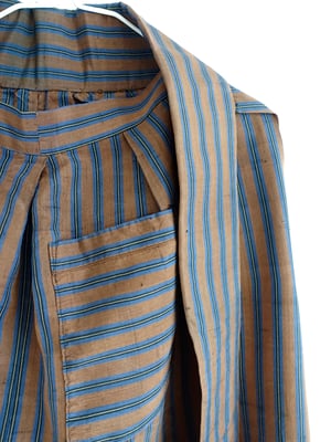 Image of Silke bindebukser med brune  og blå striber