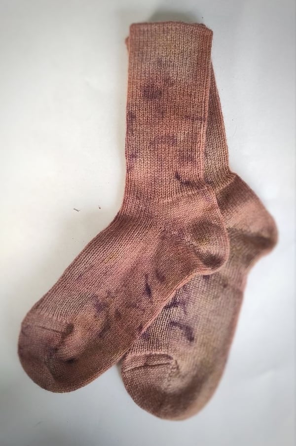Image of Socken -Mach dein Leben Bunt . Herbstlaub