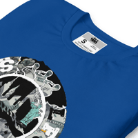 Image 1 of LFS ALL CITY SQUADRON LOGO ( FILTHY MONEY ) ROYAL BLUE TEE
