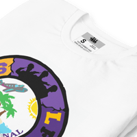 Image 1 of LFS INTERNATIONAL SQUADRON LOGO ( LOS ANGELES ) WHITE TEE