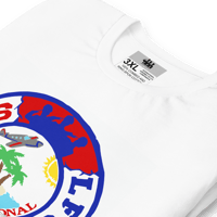 Image 1 of LFS INTERNATIONAL SQUADRON LOGO ( DR / WHITE TEE )