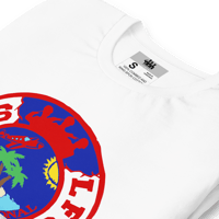 Image 1 of LFS INTERNATIONAL SQUADRON LOGO ( HAITI / WHITE TEE )