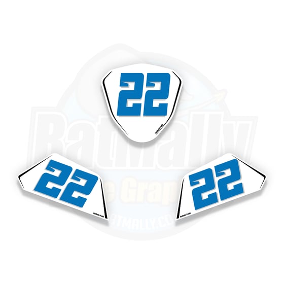 Image of Race Number Boards. To fit 1st Gen Yamaha R1 / R6