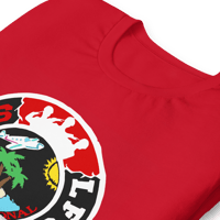 Image 1 of LFS INTERNATIONAL SQUADRON LOGO ( TRINI / RED TEE )