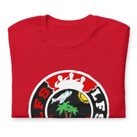 Image 4 of LFS INTERNATIONAL SQUADRON LOGO ( TRINI / RED TEE )