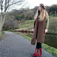 Image 1 of Moss Stitch Scarf - made to order