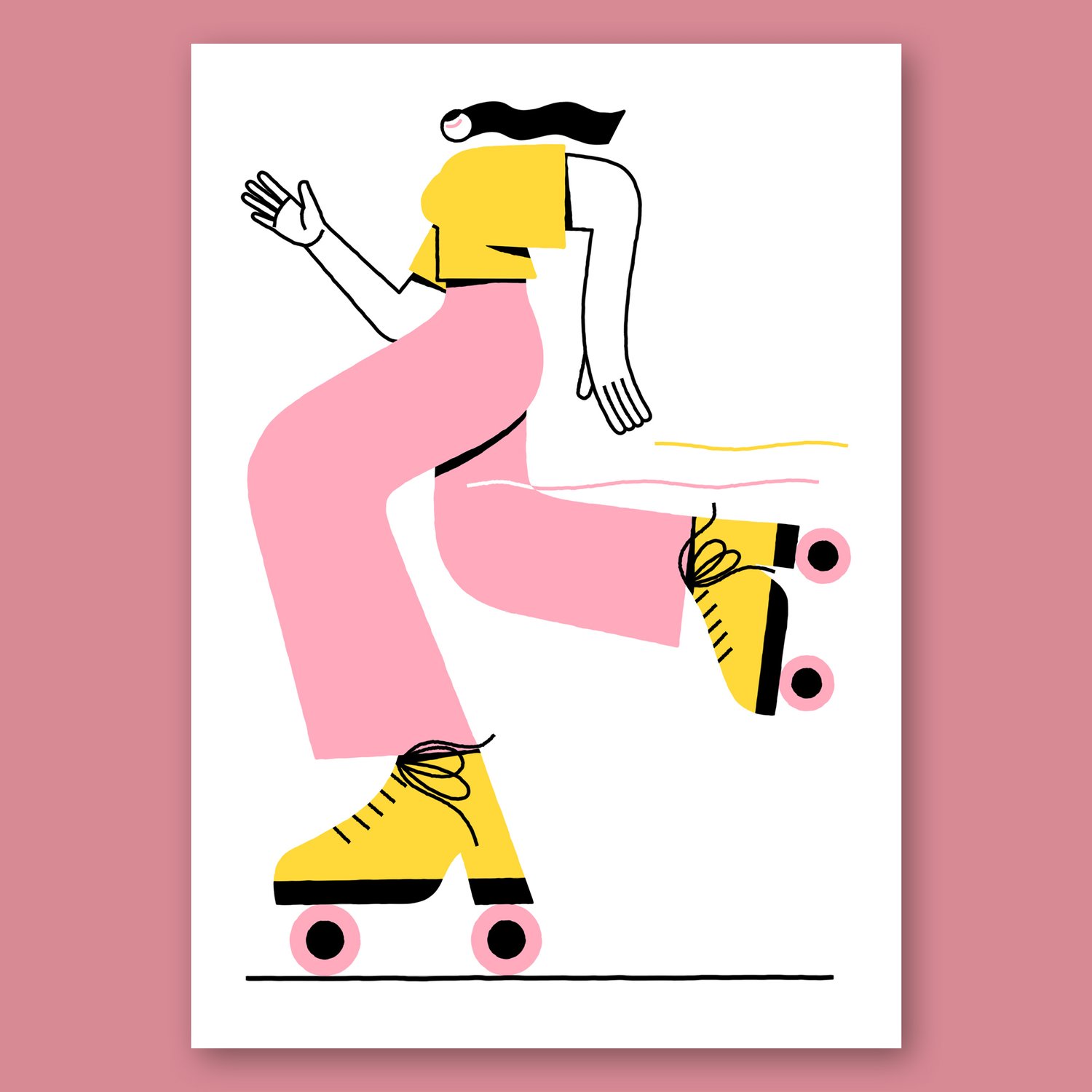 Image of Rollerskate — 30 x 42 cm