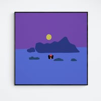 Image 1 of Chill Time (Midnight Dip) : Original Canvas