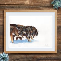 Image 1 of Wolf Family - Original Painting