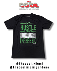 My Hustle Looks Different T-shirt (Black/Green)