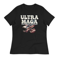 Image 4 of Ultra MAGA - Eagle Women's Relaxed T-Shirt from PatriotsCo.com