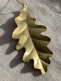 Image 3 of Brass Oak Leaf