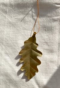 Image 2 of Brass Oak Leaf