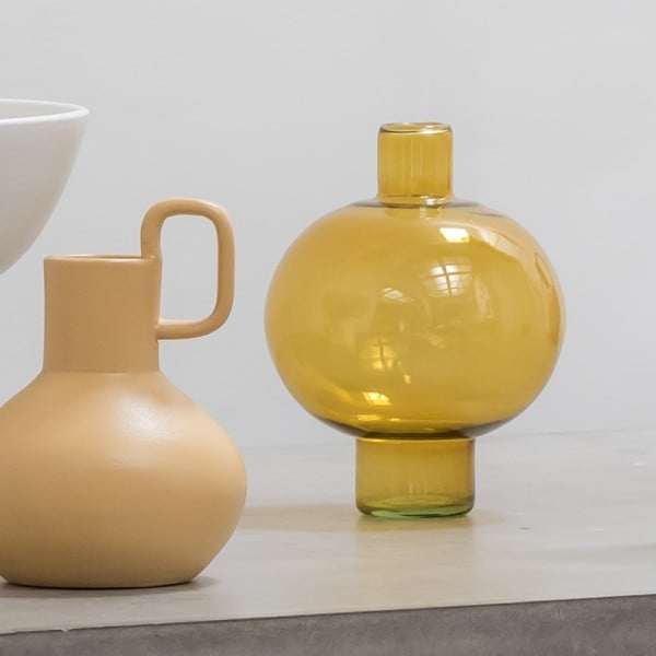 Image of Vase rond jaune