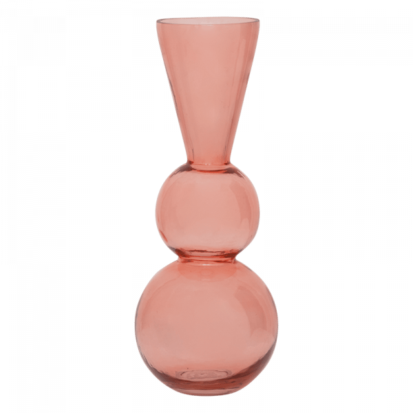 Image of Vase rose, verre recyclé