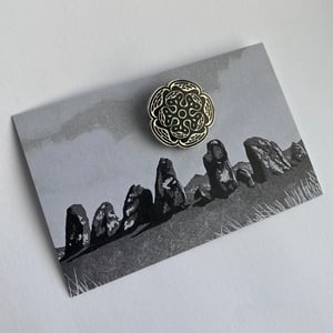 Image of Black Rose Pin Badge