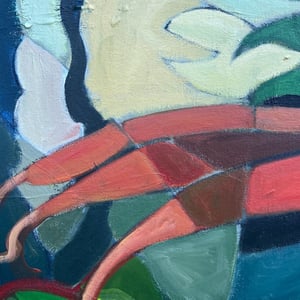 Image of 'Sunflowers,' Abstract Painting by Sandhills Studios