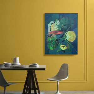 Image of 'Sunflowers,' Abstract Painting by Sandhills Studios