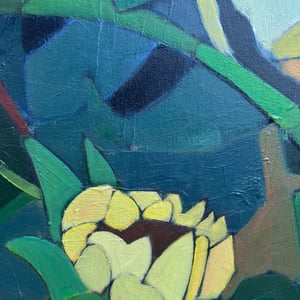 Image of 'Sunflowers,' Abstract Painting by Sandhills Studios