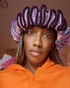"Paint Party" Stripe Ruffle Hat