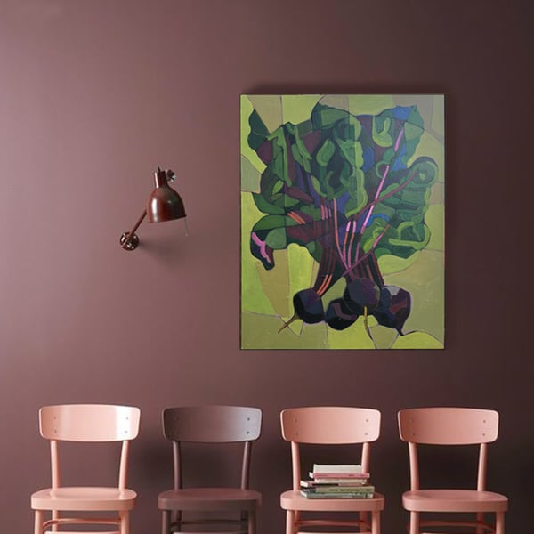 Image of 'Beets,' Abstract Painting by Sandhills Studios