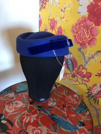 Image 2 of Chain Wool Pillbox hat: Blue 