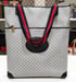 Image of  Vtg Gucci Blue Mini Monogram Tote Bag 