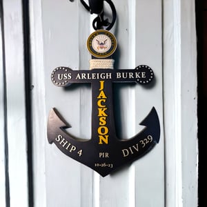 Image of Personalized Navy PIR Anchor