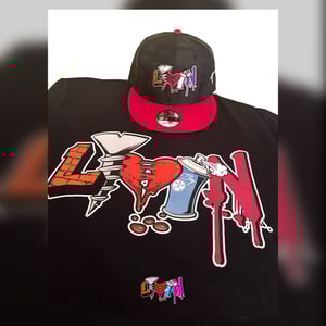 Black and Red LIVIN snapback 