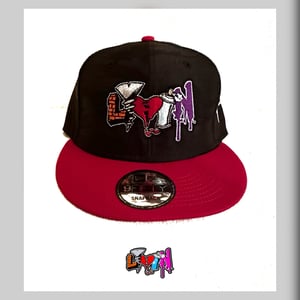 Black and Red LIVIN snapback 