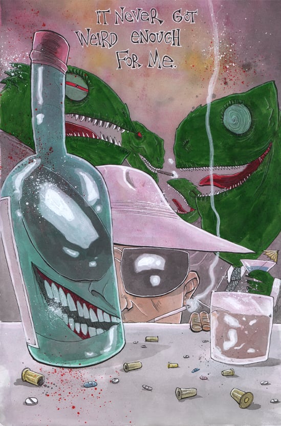 Image of HUNTER S. THOMPSON PAINTING 03