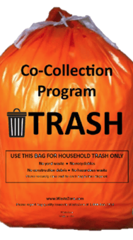City of Middletown 8-Gallon Orange Trash Bags #154919