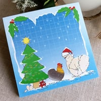 Image 1 of LIMITED EDITION - Christmas chicken memo pad